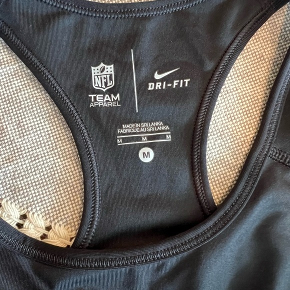 Nike Dri-Fit Atlanta Falcons Black Sports Bra with Logo, size medium, EUC - Picture 7 of 7